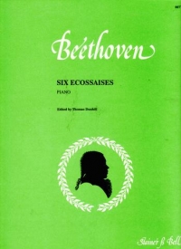 Beethoven Ecossaises (6) Piano Sheet Music Songbook