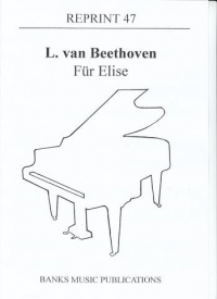Beethoven Fur Elise Reprint 47 Piano Sheet Music Songbook