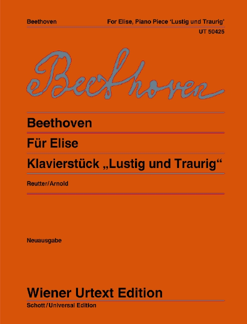 Beethoven Fur Elise & Piano Piece In Bb Sheet Music Songbook
