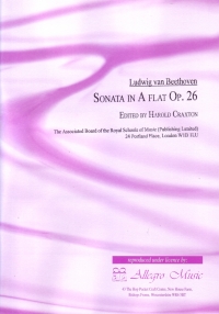 Beethoven Sonata Op26 Abmajor Piano Craxton Sheet Music Songbook