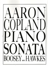 Copland Sonata Piano Sheet Music Songbook