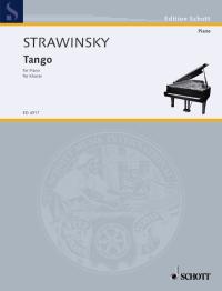 Stravinsky Tango Piano Sheet Music Songbook