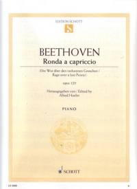 Beethoven Rondo Capriccio Op 129 G Major Piano Sheet Music Songbook