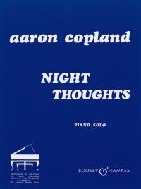 Copland Night Thoughts Piano Sheet Music Songbook