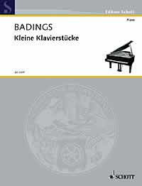 Badings Reihe Kleiner Klavierstucke Piano Sheet Music Songbook