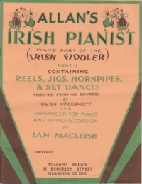 Allans Irish Pianist Part 2 Macleish Sheet Music Songbook