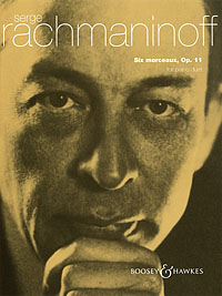 Rachmaninoff Morceaux (6) Op11 Piano Duet Sheet Music Songbook