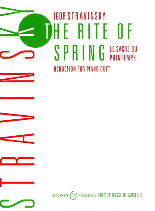 Stravinsky Rite Of Spring Piano Duet Sheet Music Songbook