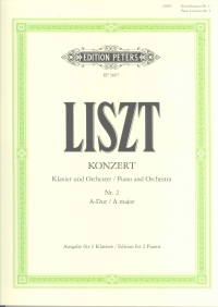 Liszt Concerto No 2 A (2 Pno/4 Hnd) Sheet Music Songbook