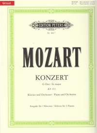 Mozart Concerto K453 No 17 G Major (2 Pno/4 Hnd) Sheet Music Songbook