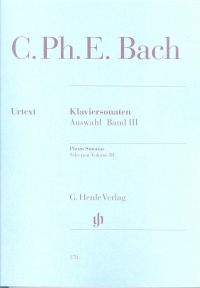 Bach Cpe Piano Sonatas Book 3 Selected Sheet Music Songbook