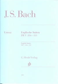 Bach English Suites Complete Piano With Fingering Sheet Music Songbook