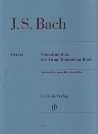 Bach Anna Magdalena Notebook With Fingering Sheet Music Songbook