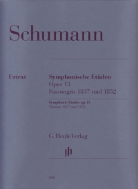 Schumann Symphonic Etudes Op13 Piano Sheet Music Songbook
