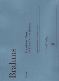Brahms Hungarian Dances Nos 1-21 Piano Duet Sheet Music Songbook