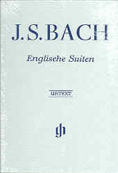 Bach English Suites Complete Hardback Piano Sheet Music Songbook