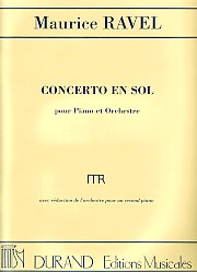 Ravel Concerto Gmaj Two Piano Four Hands Sheet Music Songbook