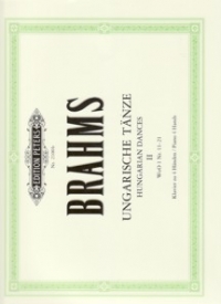 Brahms Hungarian Dances Bk 2 Nos 11-21 Piano Duet Sheet Music Songbook