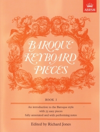 Baroque Keyboard Pieces Book 1 Easy Jones Piano Sheet Music Songbook