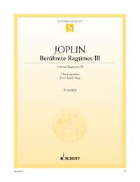 Joplin Famous Ragtimes 3 Piano Sheet Music Songbook