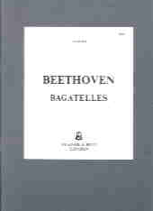 Beethoven Bagatelles Complete Sheet Music Songbook