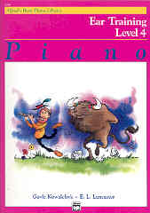 Alfred Basic Piano Ear Training Book Level 4 Sheet Music Songbook