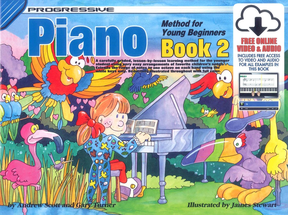 Progressive Piano Method For Young Beginners 2 Sheet Music Songbook