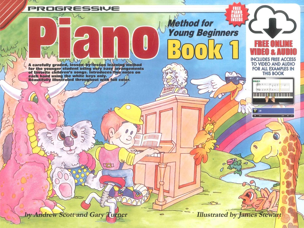 Progressive Piano Method For Young Beginners 1 Sheet Music Songbook