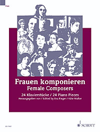 Female Composers Piano 24 Pieces From 18th/20th C Sheet Music Songbook