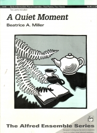 Miller Quiet Moment (2pno/4hnd) Sheet Music Songbook