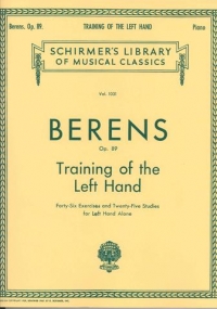 Berens Training Of The Left Hand Op89 Piano Sheet Music Songbook
