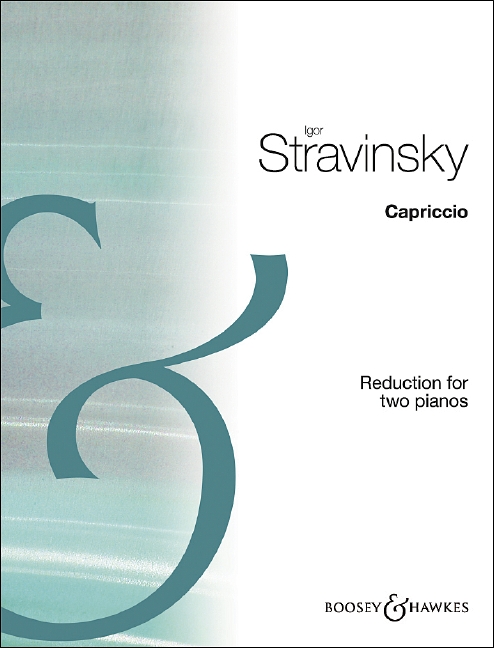 Stravinsky Capriccio (2 Pno/4 Hnd) Sheet Music Songbook