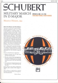 Schubert Military March Op51/1 Dmaj Piano Duet Sheet Music Songbook