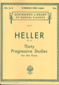Heller Progressive Studies (30) Op46 Piano Sheet Music Songbook