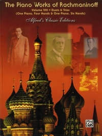 Rachmaninoff Piano Works Vol 8 Duets & Trios Sheet Music Songbook