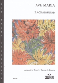 Bach/gounod Ave Maria Johnson Piano Sheet Music Songbook