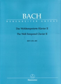Bach Well Tempered Clavier Book 2 Ed Durr Piano Sheet Music Songbook