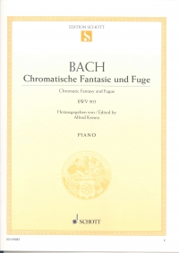 Bach Chromatic Fantasie & Fugue Bwv903 Piano Sheet Music Songbook