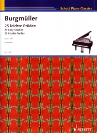 Burgmuller Studies Op100 (25 Easy ) Piano Sheet Music Songbook