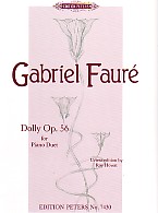 Faure Dolly Suite Op56 Piano Duet Sheet Music Songbook