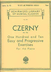 Czerny 110 Easy & Progressive Exercises Op453 Sheet Music Songbook