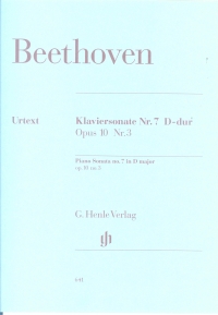 Beethoven Sonata Op10 No 3 D Wallner/hansen Piano Sheet Music Songbook