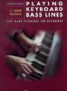 Playing Keyboard Bass Lines Valerio Pf/kybd Bk/cd Sheet Music Songbook