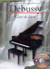 Debussy Claire De Lune Concert Performer Book/cd Sheet Music Songbook