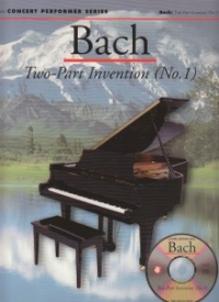 Bach Two Part Inventions Concert Performer Book/cd Sheet Music Songbook