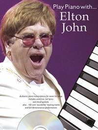 Elton John Play Piano With Book & Cd Sheet Music Songbook