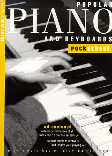 Rockschool Popular Piano Grade 1 Entry Zone Sheet Music Songbook