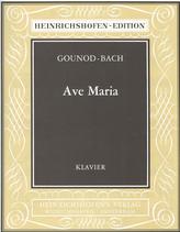 Bach/gounod Ave Maria Piano Solo Sheet Music Songbook
