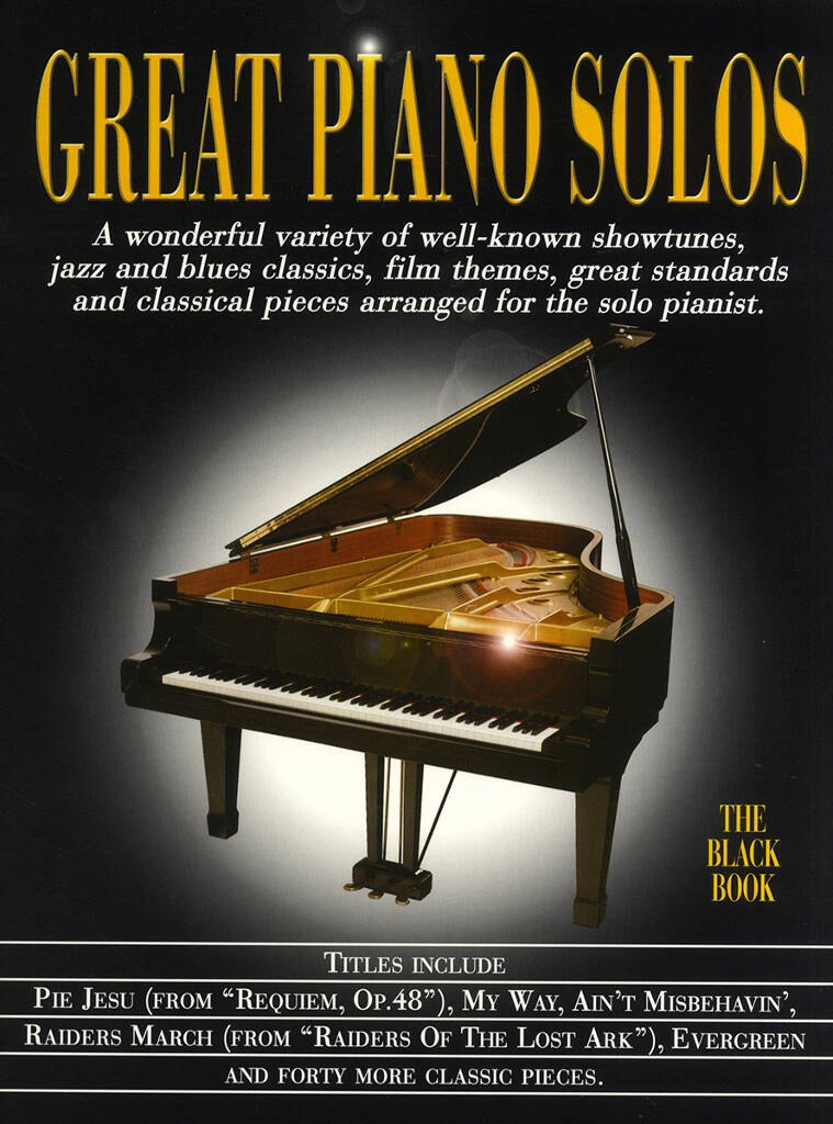 Great Piano Solos Black Book Sheet Music Songbook