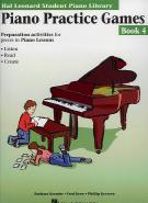 Hal Leonard Student Piano Practice Games Book 4 Sheet Music Songbook